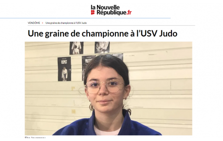 Elsa Jouanneau dans la NR du 8 février