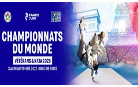 🌟🥋Eric JOUANNEAU  aux Championnats du monde Vétéran le mercredi 5 novembre en - de 66kg